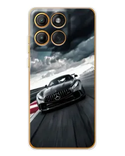 Чехол для Motorola Edge 60 Pro с картинкой «Гоночный Mercedes AMG»