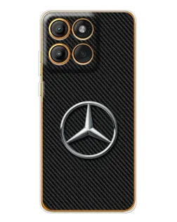 Чехол для Motorola Edge 60 Pro с картинкой «Карбоновый Mercedes стиль»