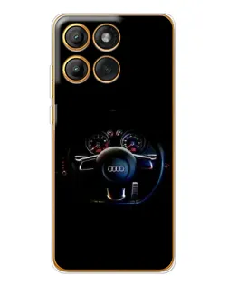 Чехол для Motorola Edge 60 Pro с картинкой «Салон Audi — руль» Чехол для Motorola Edge 60 Pro с картинкой «Салон Audi — руль»