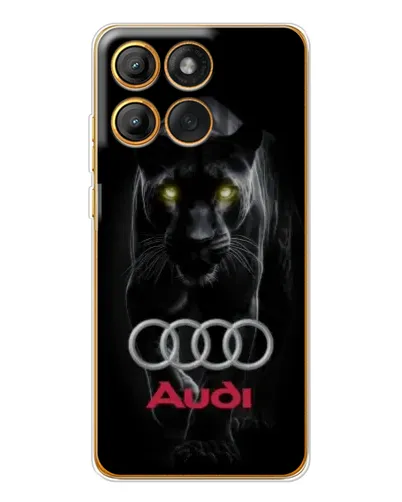 Чохол для Motorola Edge 60 Pro з картинкою «Пантера та Audi»