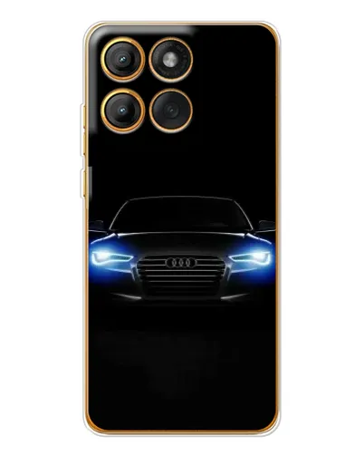 Чохол для Motorola Edge 60 Pro з картинкою «Audi в неоні»