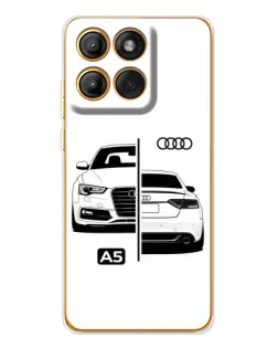 Чохол для Motorola Edge 60 Pro з картинкою «Audi — контрастний дизайн»