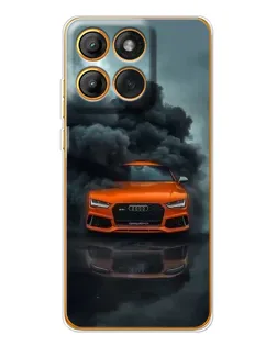 Чохол для Motorola Edge 60 Pro з картинкою «Audi у хмарах диму»