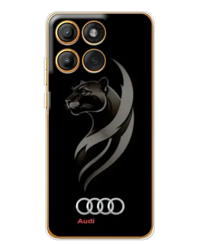Чохол для Motorola Edge 60 Pro з картинкою «Графіка — пантера та Audi»