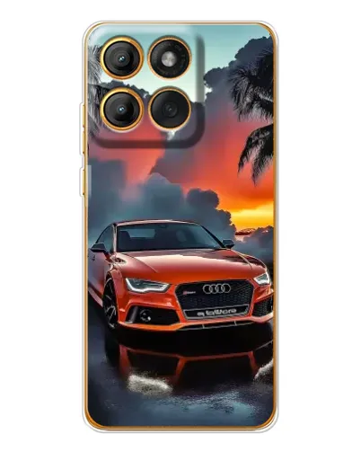 Чохол для Motorola Edge 60 Pro з картинкою «Audi — захід сонця»