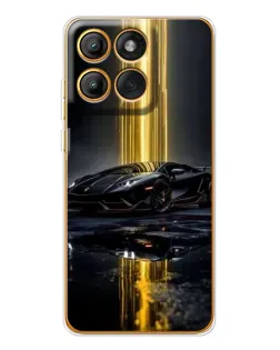 Чехол для Motorola Edge 60 Pro с картинкой «Ночной Lamborghini драйв»
