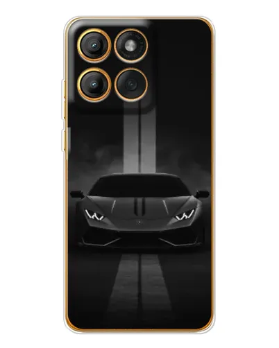 Чехол для Motorola Edge 60 Pro с картинкой «Lamborghini симметрия дорог»