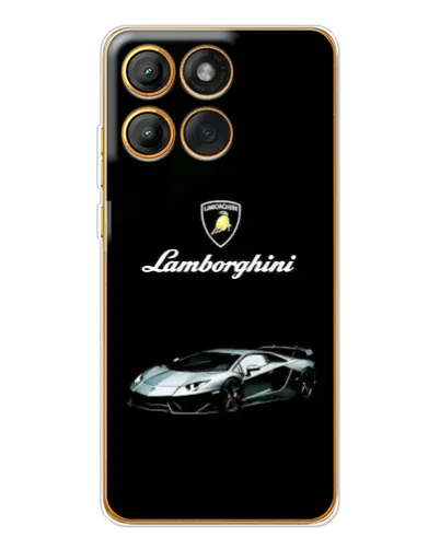 Чехол для Motorola Edge 60 Pro с картинкой «Логотип Lamborghini классика»