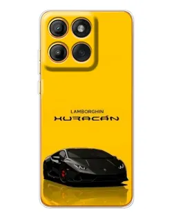 Чехол для Motorola Edge 60 Pro с картинкой «Lamborghini Huracan черный»