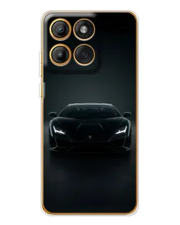 Чехол для Motorola Edge 60 Pro с картинкой «Черный Lamborghini Aventador»