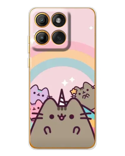 Чохол для Motorola Edge 60 Pro з картинкою «Єдиноріг Pusheen»