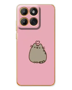 Чохол для Motorola Edge 60 Pro з картинкою «Pusheen серце»