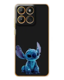 Чехол для Motorola Edge 60 Pro с картинкой «Стич на черном»