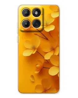 Чехол для Motorola Edge 60 Pro с картинкой «Золотые лепестки»