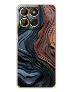 Чехол для Motorola Edge 60 Pro с картинкой «Цветные волны каньона»