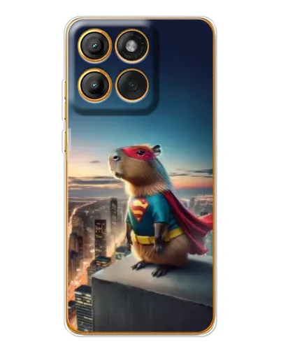 Чохол для Motorola Edge 60 Pro з картинкою «Капі-мен супергерой»