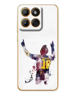 Чехол для Motorola Edge 60 Pro с картинкой «Messi Barca»