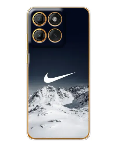Чехол для Motorola Edge 60 с картинкой «Nike — зимние горы» Чехол для Motorola Edge 60 с картинкой «Nike — зимние горы»