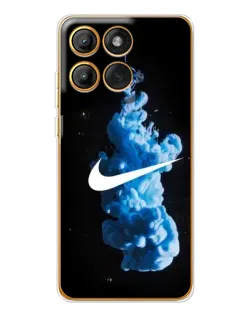 Чехол для Motorola Edge 60 с картинкой «Nike и синий дым»