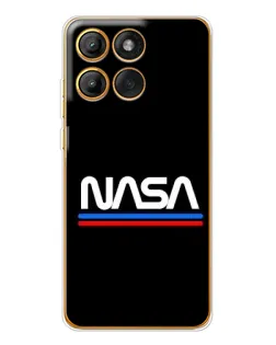 Чехол для Motorola Edge 60 с картинкой «NASA — классика Red Blue» Чехол для Motorola Edge 60 с картинкой «NASA — классика Red Blue»