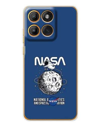 Чехол для Motorola Edge 60 с картинкой «NASA — лунная миссия» Чехол для Motorola Edge 60 с картинкой «NASA — лунная миссия»