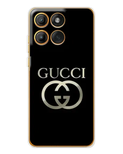 Чехол для Motorola Edge 60 с картинкой «Gucci — золото на черном» Чехол для Motorola Edge 60 с картинкой «Gucci — золото на черном»
