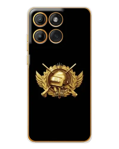 Чехол для Motorola Edge 60 с картинкой «PUBG — оранжевый градиент»