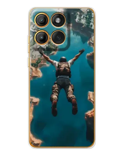 Чехол для Motorola Edge 60 с картинкой «PUBG — свободное падение»