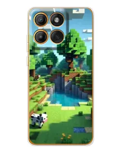 Чехол для Motorola Edge 60 с картинкой «Minecraft летний день»