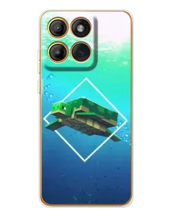 Чохол для Motorola Edge 60 з картинкою «Черепаха Minecraft»