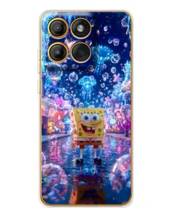 Чехол для Motorola Edge 60 с картинкой «Неоновый океан»