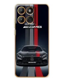 Чохол для Motorola Edge 60 з картинкою «Mercedes — білий карбон»