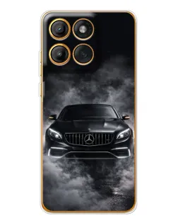 Чехол для Motorola Edge 60 с картинкой «Mercedes в дыму»