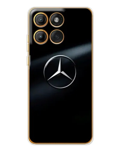 Чехол для Motorola Edge 60 с картинкой «Mercedes на металле» Чехол для Motorola Edge 60 с картинкой «Mercedes на металле»