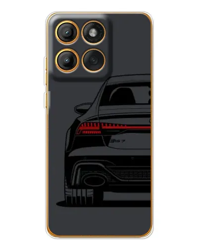 Чехол для Motorola Edge 60 с картинкой «Задняя часть Audi — арт»