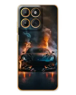 Чехол для Motorola Edge 60 с картинкой «Lamborghini дымная эстетика»