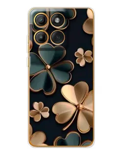 Чехол для Motorola Edge 60 с картинкой «Клевер в золоте»