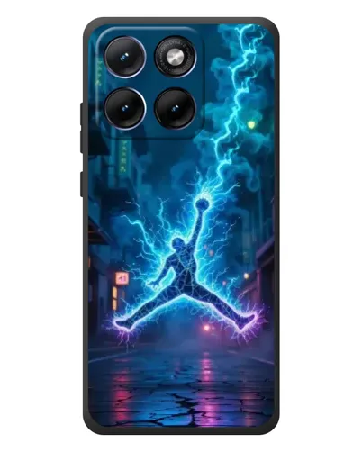 Чехол для Motorola Edge 70 Fusion Plus с картинкой «Jordan Gold Jumpman»