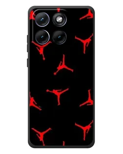 Чохол для Motorola Edge 70 Fusion Plus з картинкою «Jordan Red Pattern»