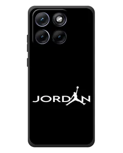 Чехол для Motorola Edge 70 Fusion Plus с картинкой «Jordan White Logo»