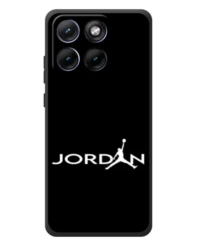 Чехол для Motorola Edge 70 Fusion Plus с картинкой «Jordan White Logo»