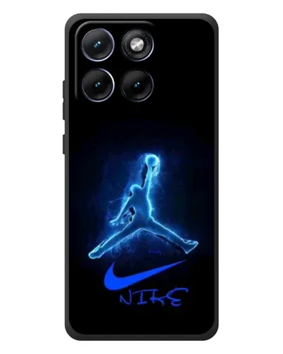 Чехол для Motorola Edge 70 Fusion Plus с картинкой «Jordan Neon Blue»