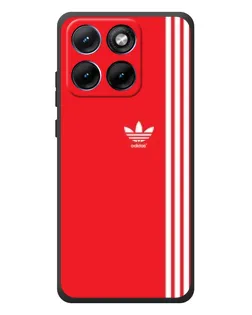 Чохол для Motorola Edge 70 Fusion Plus з картинкою «Червоний мінімалізм Adidas»