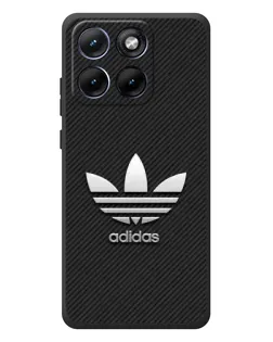 Чохол для Motorola Edge 70 Fusion Plus з картинкою «Adidas Карбонова текстура»