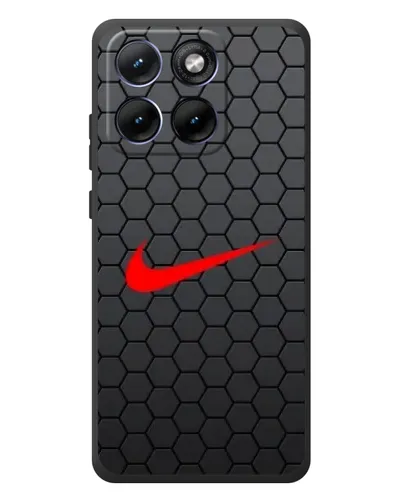 Чохол для Motorola Edge 70 Fusion Plus з картинкою «Nike — карбонова сітка»