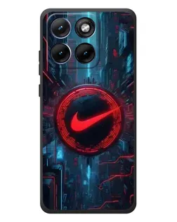 Чохол для Motorola Edge 70 Fusion Plus з картинкою «Техногенний стиль Nike»