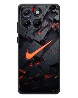 Чохол для Motorola Edge 70 Fusion Plus з картинкою «Nike — ефект розломів»