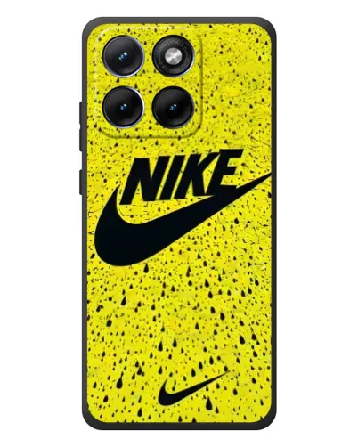 Чохол для Motorola Edge 70 Fusion Plus з картинкою «Жовтий текстурний Nike»