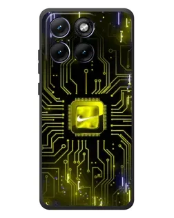 Чохол для Motorola Edge 70 Fusion Plus з картинкою «Nike — золота іскра»