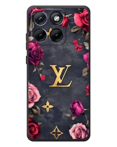 Чохол для Motorola Edge 70 Fusion Plus з картинкою «Квітковий Louis Vuitton»